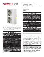 Preview for 1 page of Lennox VPB H4-3P Series Installation & Operation Instructions