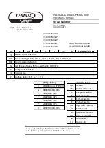 Lennox VRF VEAH024N432P Installation & Operation Instructions preview