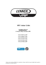 Предварительный просмотр 1 страницы Lennox VRF VECC007C432P Installation Manual