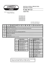 Preview for 1 page of Lennox VRF VEHW007C432P Installation & Operation Instructions