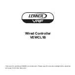 Preview for 1 page of Lennox VRF VEWCL1B Manual