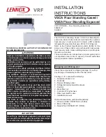 Lennox VSCA Series Installation Instructions Manual preview