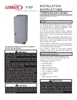 Lennox VVCB Installation Instructions Manual preview