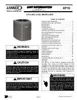 Preview for 1 page of Lennox XP16 Unit Information