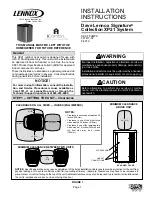 Lennox XP21 Series Installation Instructions Manual preview