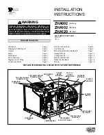 Preview for 1 page of Lennox ZHA092 Installation Instructions Manual