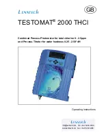 Preview for 1 page of Lenntech TESTOMAT 2000 THCl Operating Instructions Manual