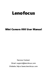 Preview for 1 page of Lenofocus Mini Camera 008 Manual