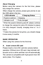 Preview for 5 page of Lenofocus Mini Camera 008 Manual