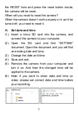 Preview for 8 page of Lenofocus Mini Camera 008 Manual