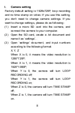 Preview for 9 page of Lenofocus Mini Camera 008 Manual