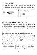 Preview for 10 page of Lenofocus Mini Camera 008 Manual