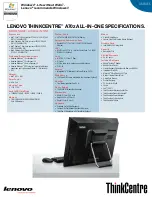 Preview for 3 page of Lenovo 0401A2U Specifications