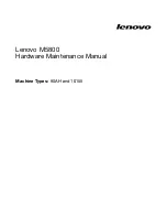 Preview for 1 page of Lenovo 10155 Maintenance Manual