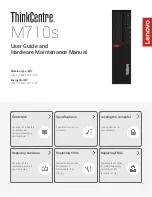 Lenovo 10M7 User Manual And Hardware Maintenance Manual preview