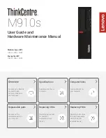 Lenovo 10MK User Manual And Hardware Maintenance Manual preview