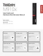 Lenovo 10MY User Manual And Hardware Maintenance Manual preview