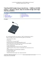 Lenovo 160 GB Information Manual preview