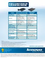 Preview for 6 page of Lenovo 250310U - ThinkPad Advanced Dock Brochure & Specs