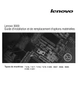 Lenovo 3000 7816 (French) Guide D'Installation Et De Remplacement D'Options Matérielles preview