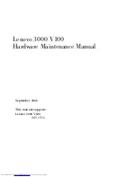 Lenovo 3000 V100 Hardware Maintenance Manual preview