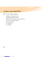 Preview for 100 page of Lenovo 33892BU User Manual