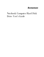 Lenovo 41N3015 - 250GB Serial Ata Hard Disk Drive User Manual предпросмотр