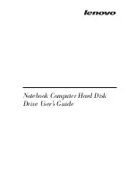 Preview for 1 page of Lenovo 43N3417 - 256 GB Hard Drive User Manual