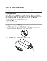 Preview for 11 page of Lenovo 43R1814 - USB Modem - 56 Kbps Fax User Manual