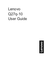 Lenovo 65F4-GAC3-WW User Manual предпросмотр