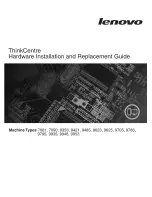 Lenovo 7061 Hardware Installation And Replacement Manual preview