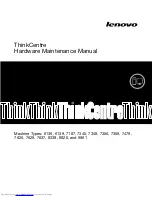 Lenovo 7359 - ThinkCentre M58 - 2 GB RAM Hardware Maintenance Manual preview