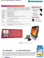 Предварительный просмотр 2 страницы Lenovo 77601BU Specifications