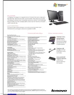 Preview for 3 page of Lenovo 828747F Specifications