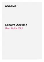 Preview for 1 page of Lenovo A2010-a User Manual