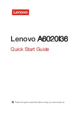 Lenovo A6020l36 Quick Start Manual preview