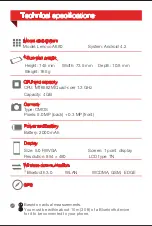 Предварительный просмотр 2 страницы Lenovo A680 Quick Start Manual