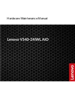 Предварительный просмотр 1 страницы Lenovo AIO V540-24IWL Hardware Maintenance Manual