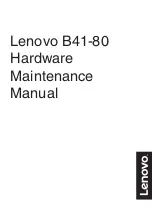 Preview for 1 page of Lenovo B41-80 Hardware Maintenance Manual