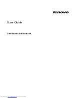 Preview for 1 page of Lenovo B470e User Manual