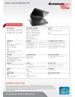 Preview for 4 page of Lenovo B490 Specifications