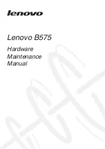 Предварительный просмотр 1 страницы Lenovo B575 Hardware Maintenance Manual