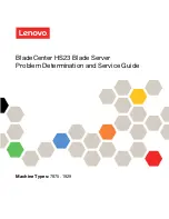 Lenovo BladeCenter HS23 1929 Problem Determination And Service Manual preview