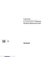 Lenovo C310 Series Hardware Replacement Manual preview