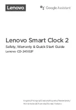 Предварительный просмотр 1 страницы Lenovo CD-24502F Safety, Warranty & Quick Start Manual