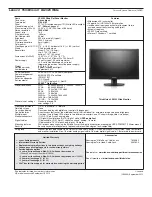 Предварительный просмотр 6 страницы Lenovo D186 Wide Specification