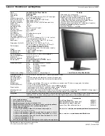 Preview for 13 page of Lenovo D186 Wide Specifications