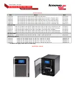 Preview for 4 page of Lenovo EMC PX4-300D Specifications