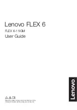 Lenovo FLEX 6-11IGM User Manual preview
