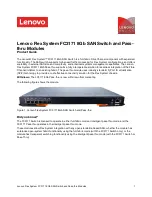 Предварительный просмотр 1 страницы Lenovo Flex System FC3171 Product Manual